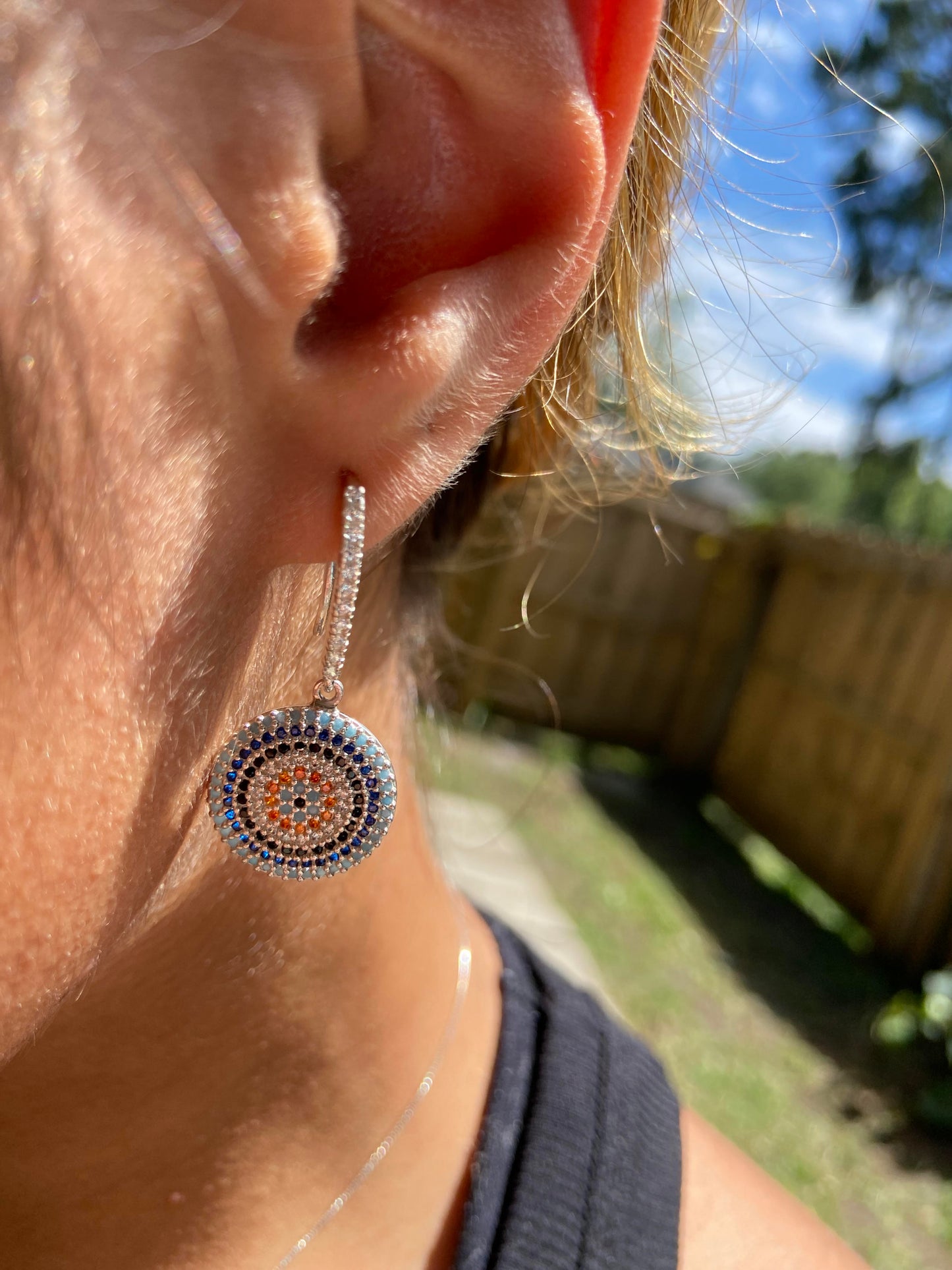 Mosaic venetian earrings