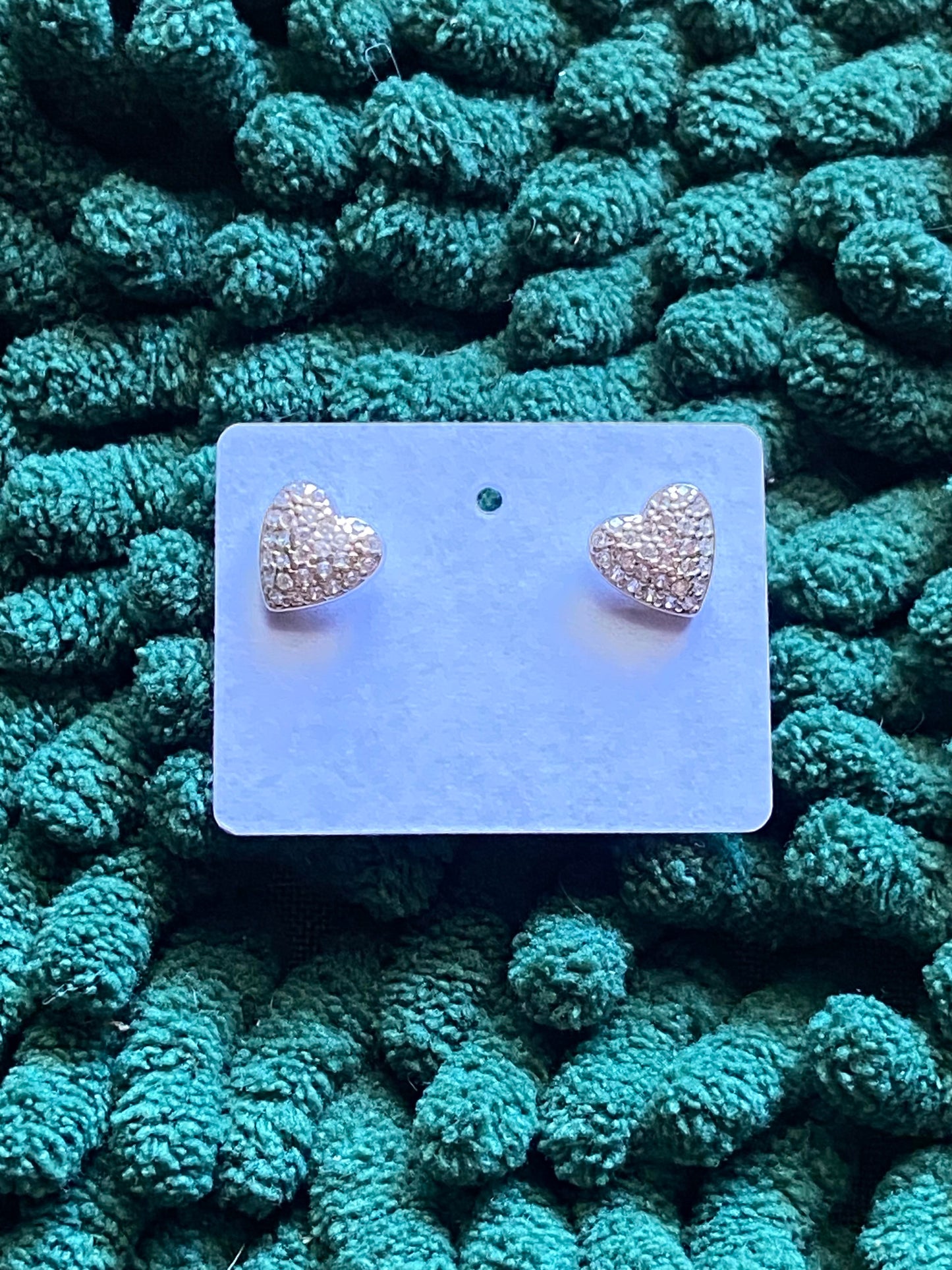 Ice heart earrings