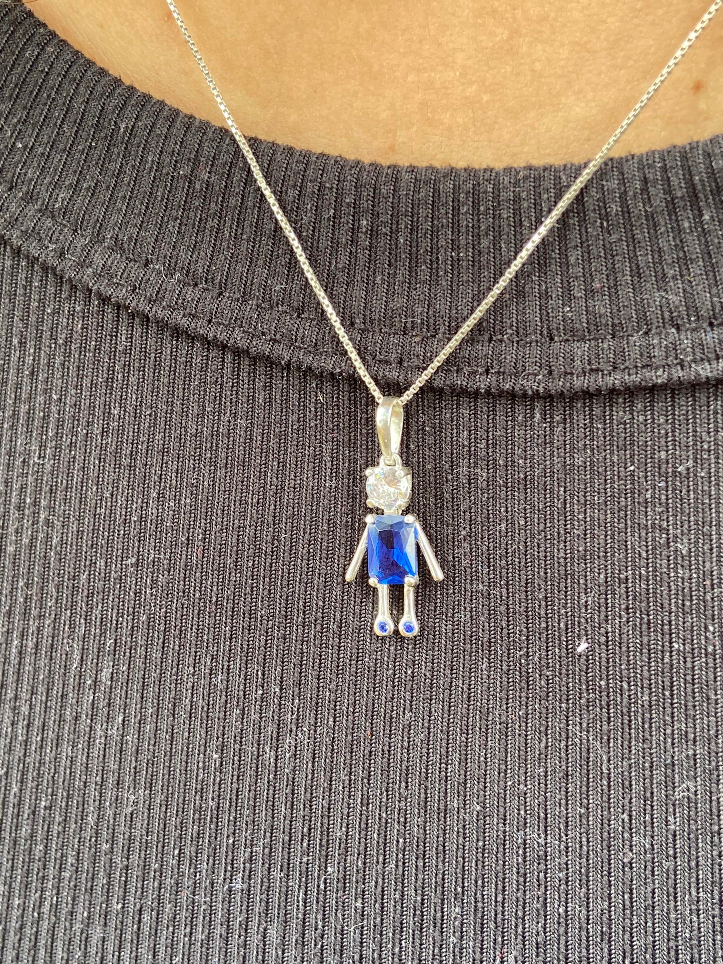 Blue boy pendant