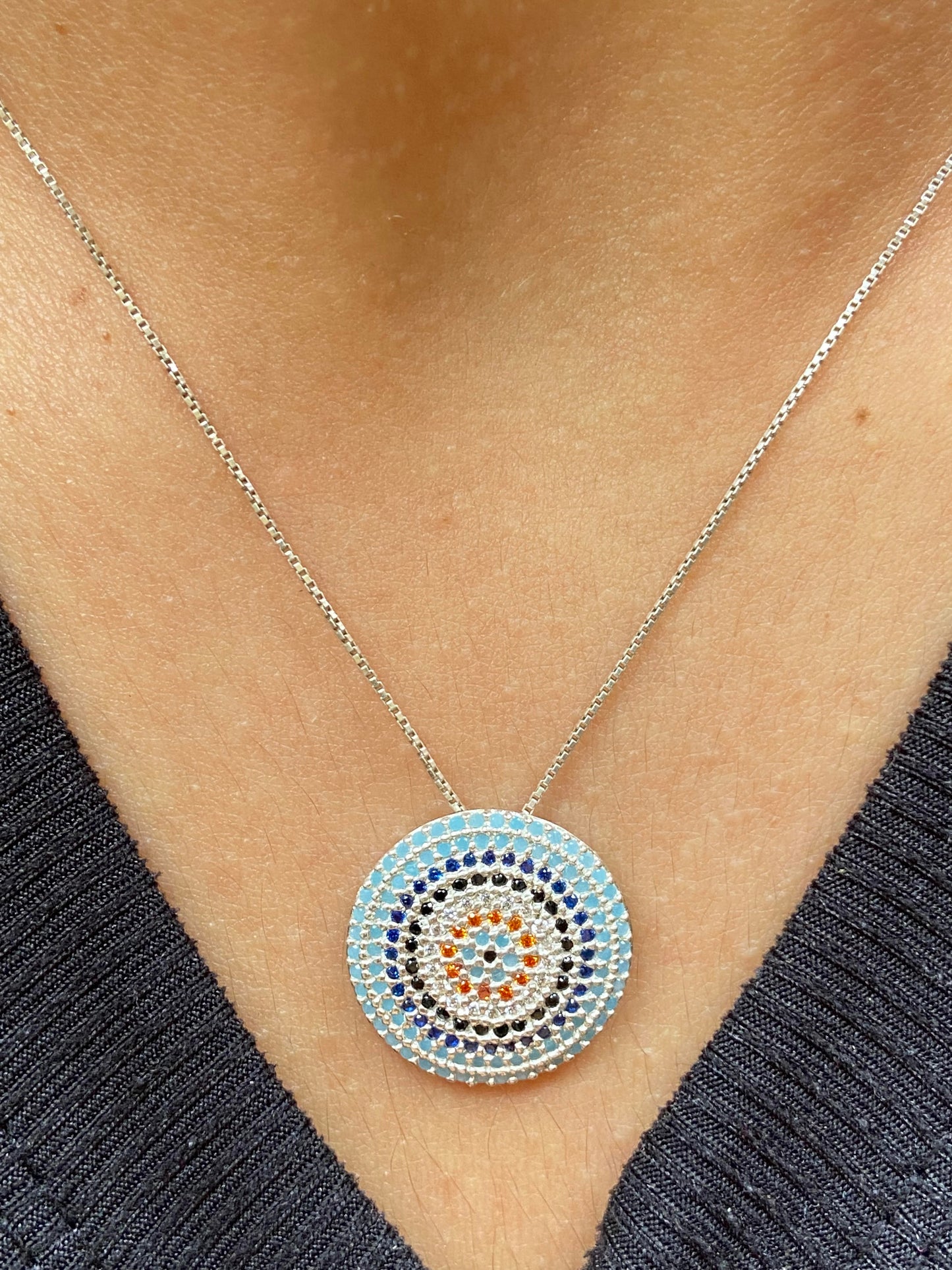Mosaic venetian pendant