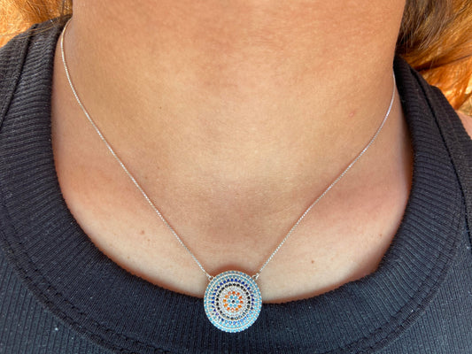 Mosaic venetian pendant